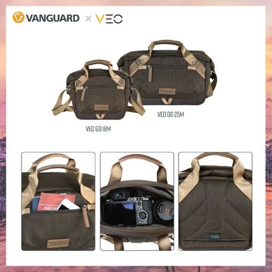 купити Сумки для фототехніки Vanguard Сумка Vanguard VEO GO 25M Khaki-Green (VEO GO 25M KG)