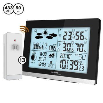 купить Метеостанции Technoline Метеостанция Technoline WS6762 Black (WS6762)