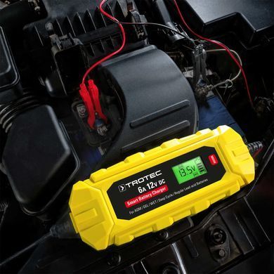 Зарядний пристрій для автомобільного акумулятора Trotec PBCS 6A, 12V, 4-150Ah (4675000010)