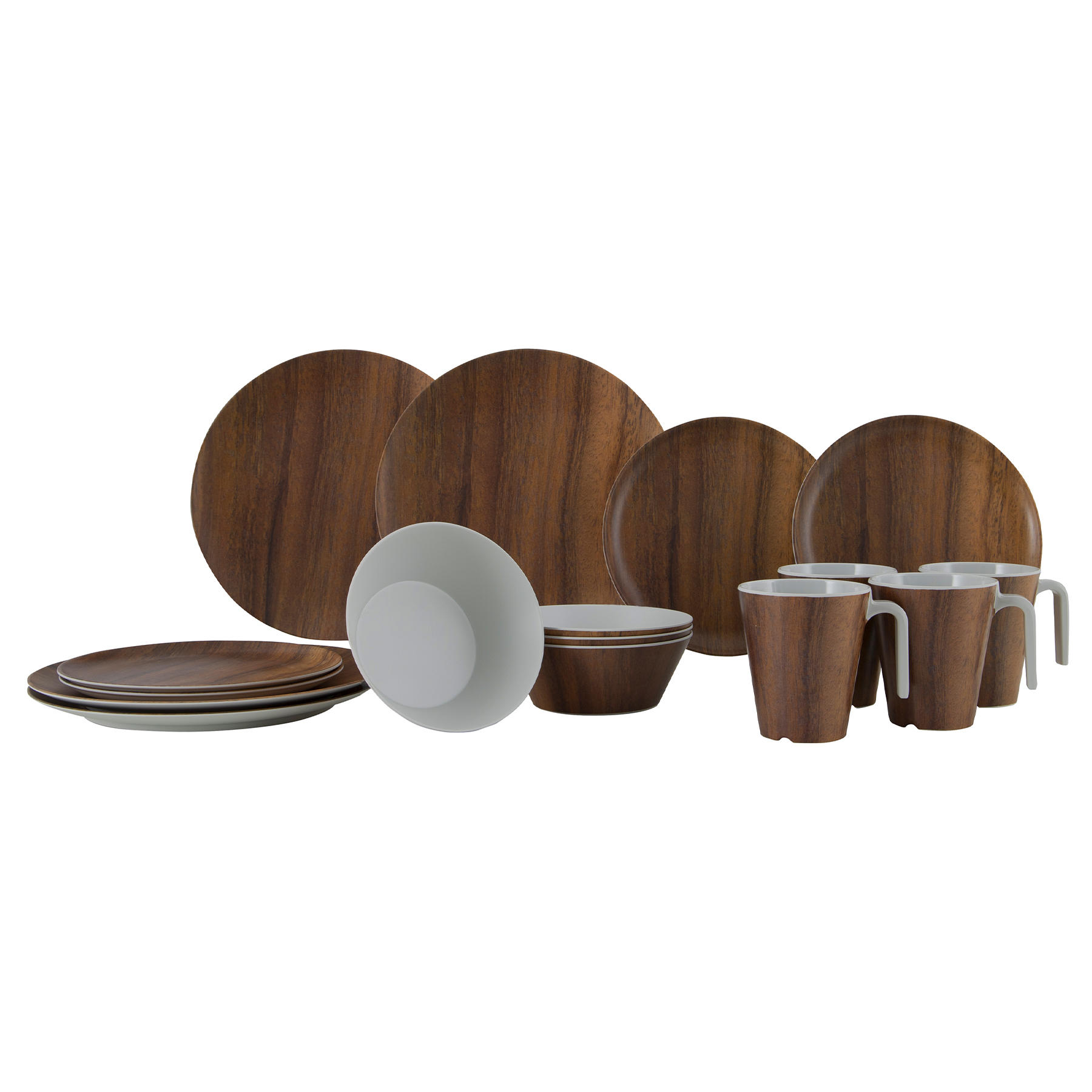 Gimex Сервіз столовий Gimex Tableware Nature 16 Pieces 4 Person Wood (6913100)