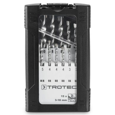 Набір свердел по каменю Trotec 15 pieces Stone Drill Set (6200001151)