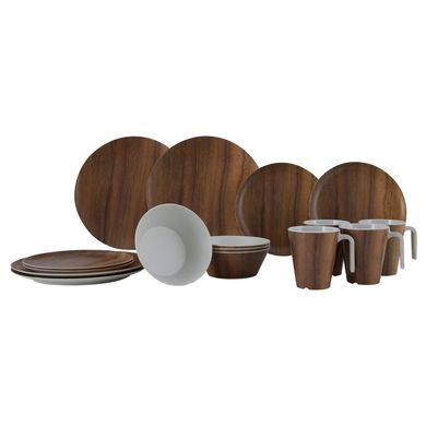 Сервиз столовый Gimex Tableware Nature 16 Pieces 4 Person Wood (6913100)