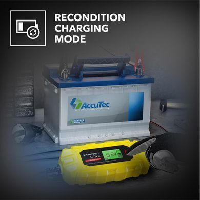 Зарядний пристрій для автомобільного акумулятора Trotec PBCS 4A, 12V, 4-120Ah (4675000005)