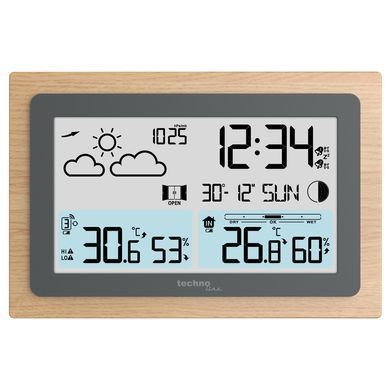 Метеостанция Technoline WS6785 Graphite/Wooden Frame (WS6785)