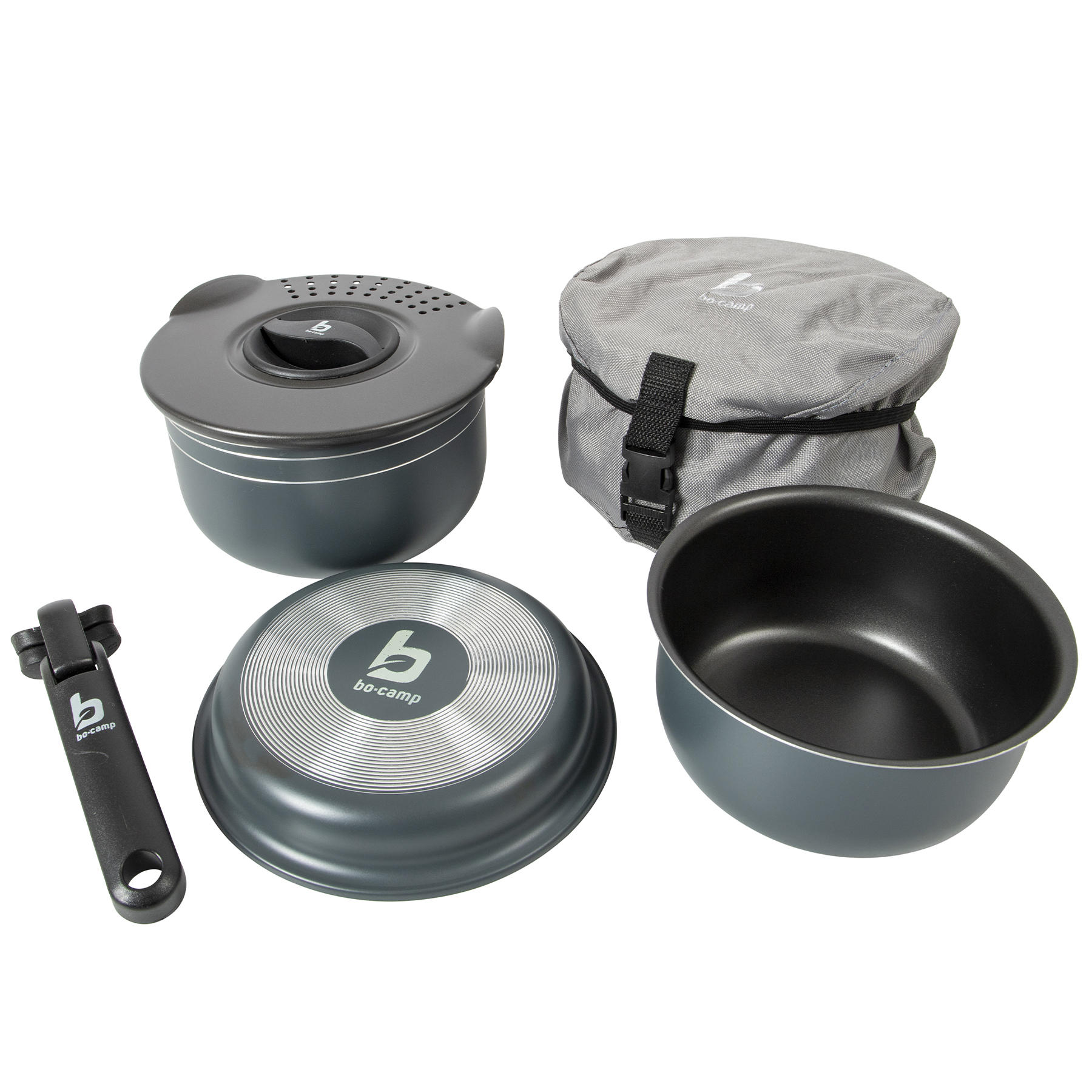 Bo-Camp Набір посуду Bo-Camp Trekking 5 Pieces Anthracite (2300351)