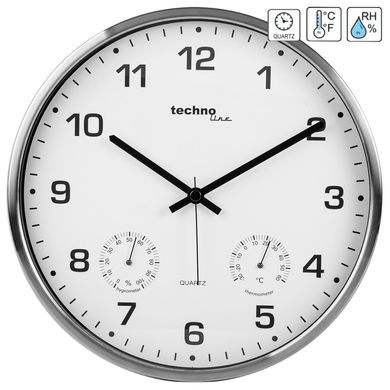 купити Годинники настінні Technoline Годинник настінний Technoline WT7980 White/Silver (WT7980)