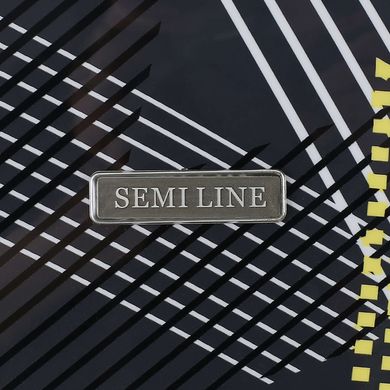 Валіза Semi Line 20" (S) Black Pattern (T5651-1)