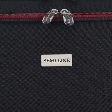 Чемодан Semi Line 20" (S) Black/Red Lines (T5680-1)