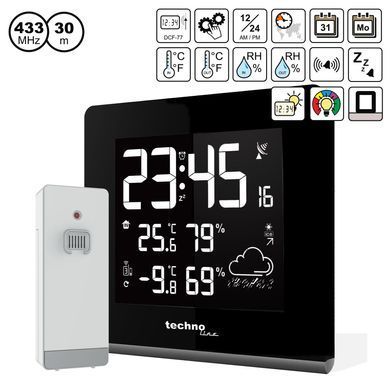 купить Метеостанции Technoline Метеостанция Technoline WS9065 Black (WS9065)