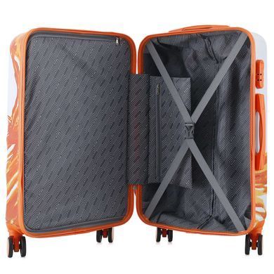 Чемодан Semi Line 24" (M) White/Orange Print (T5655-2)