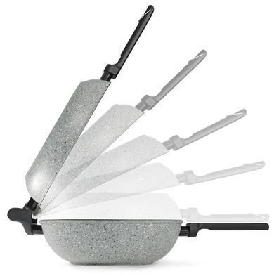 Сковорода подвійна Flonal Dura Induction Rocky Twins 28 см з решіткою (RKIWP2830) Discounted