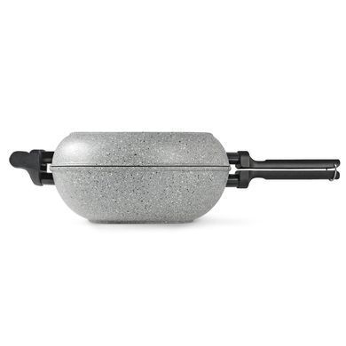 Сковорода подвійна Flonal Dura Induction Rocky Twins 28 см з решіткою (RKIWP2830) Discounted