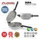 Сковорода подвійна Flonal Dura Induction Rocky Twins 28 см з решіткою (RKIWP2830) Discounted