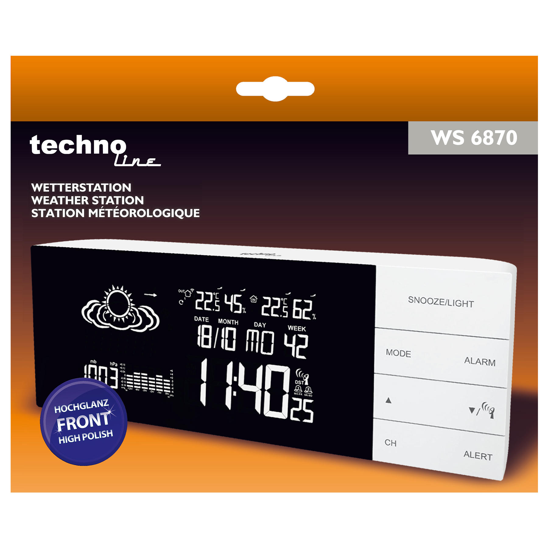 Метеостанція Technoline WS6870 White (WS6870) — фото 5