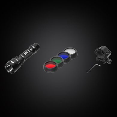 Ліхтар тактичний Mactronic Black Eye 650 (650 Lm) Recharg Type-C Gun Mount RGB Kit (L-MX532L-RC/SET3)