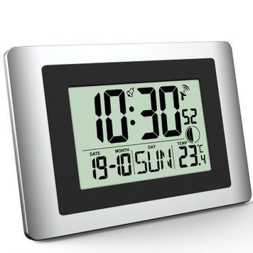 купить Часы настенные Technoline Часы настенные Technoline WS8028 Silver/Black (WS8028)