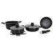 Набор посуды Gimex Cookware Set induction 7 предметів Black (6977222)