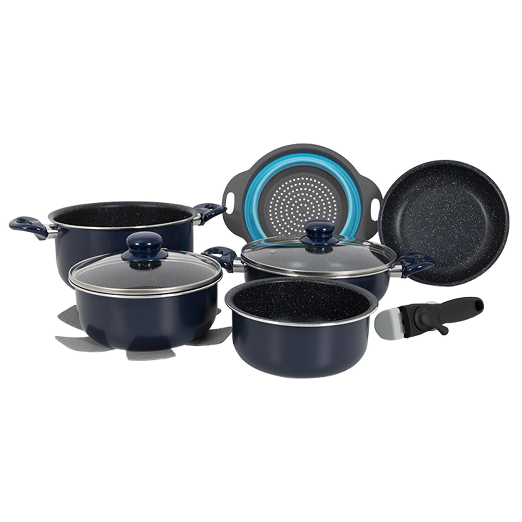 Gimex Набір посуду Gimex Cookware Set induction 9 предметів Blue (6977225)