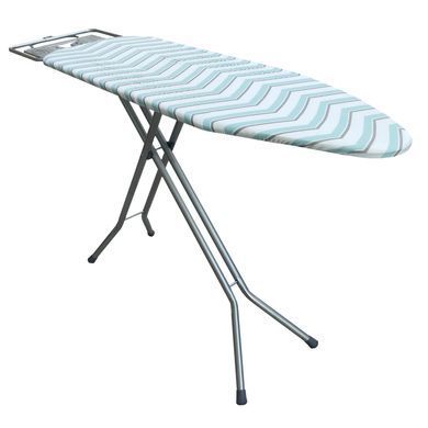 Дошка для прасування Casa Si Elegance 125x41 Grey/Blue Zigzag (CS93589G)