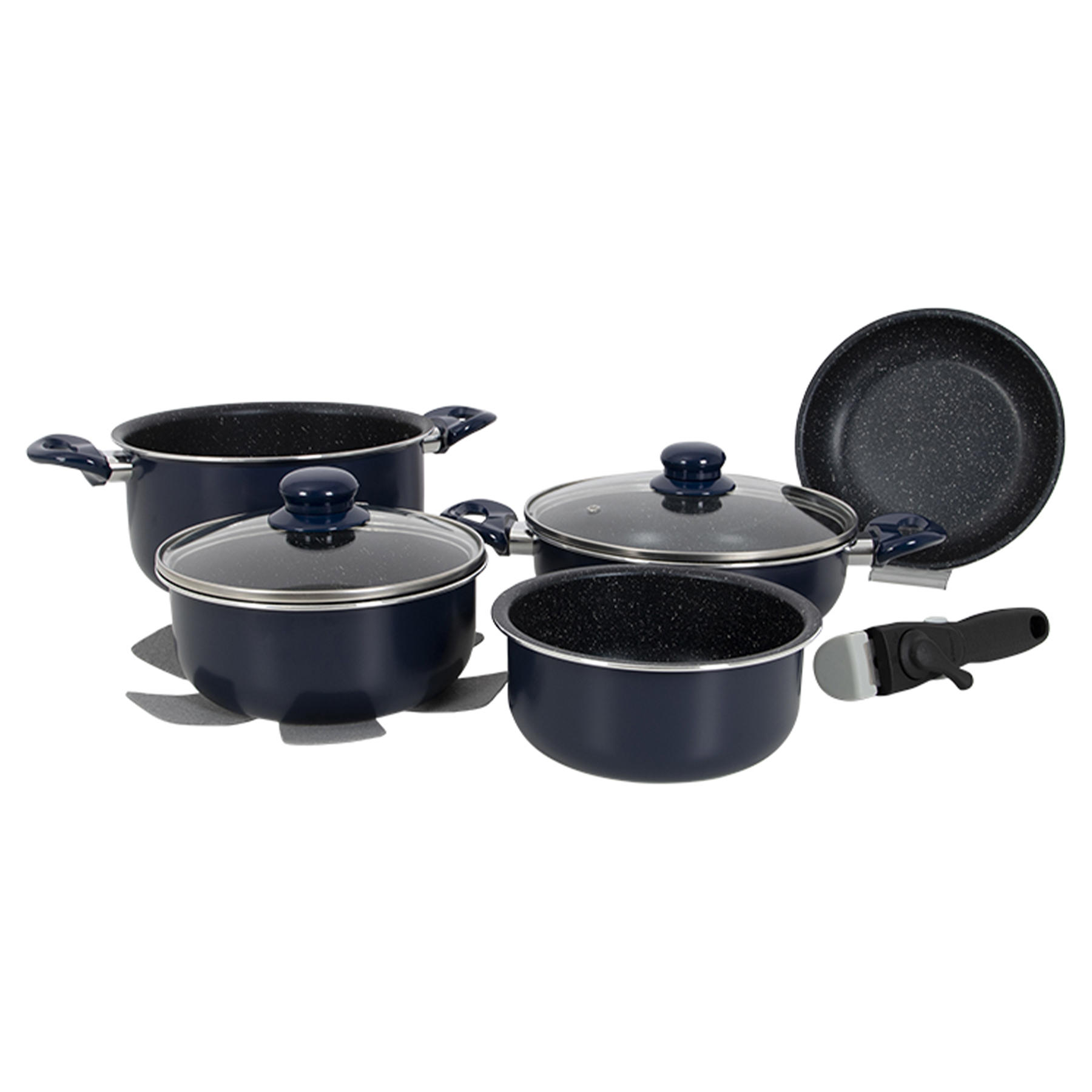 Gimex Набір посуду Gimex Cookware Set induction 8 предметів Bule (6977228)