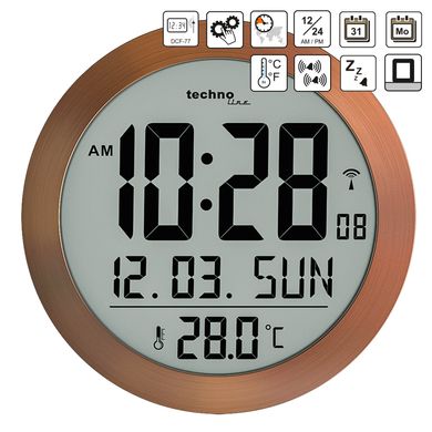 купить Часы настольные Technoline Часы настенные Technoline WS8038 Cooper (WS8038)