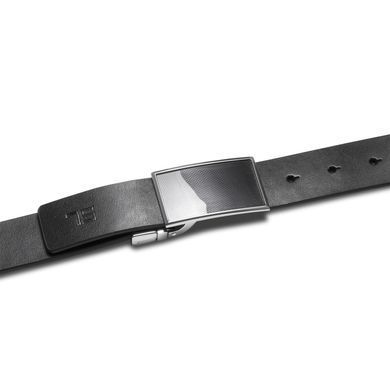 Ремінь чоловічий шкіряний Semi Line Black/Blue (P8234-0 XL)