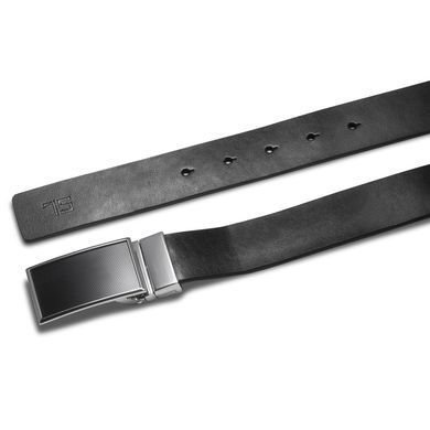 Ремінь чоловічий шкіряний Semi Line Black/Blue (P8234-0 XL)
