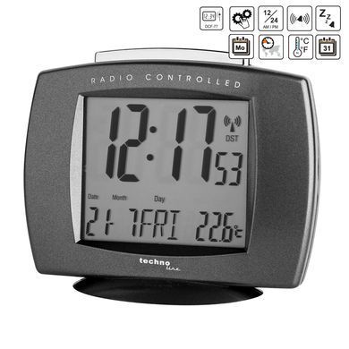 купити Годинники настільні Technoline Годинник настільний Technoline WT189 Anthracite (WT189 anthrazit) Discounted