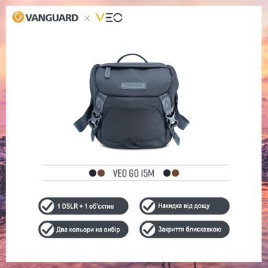 купити Сумки для фототехніки Vanguard Сумка Vanguard VEO GO 15M Black (VEO GO 15M BK)