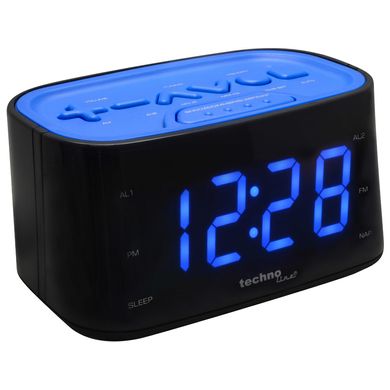 купити Годинники настільні Technoline Годинник настільний з радіо Technoline WT465 Black/Blue (WT465 blaue)