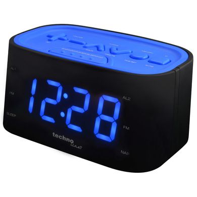 купить Часы настольные Technoline Часы настольные с радио Technoline WT465 Black/Blue (WT465 blaue)