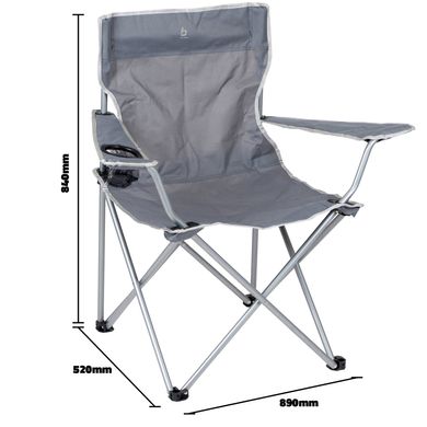 купить Складные кресла Bo-Camp Кресло раскладное Bo-Camp Foldable Compact Grey (1267192)