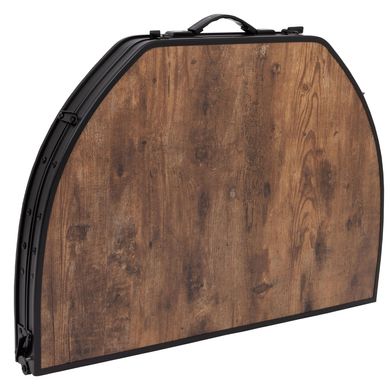 купити Столи  складані для пікніку Bo-Camp Стіл Bo-Camp Woodbine Oval 100x70 cm Black/Wood look (1404185)