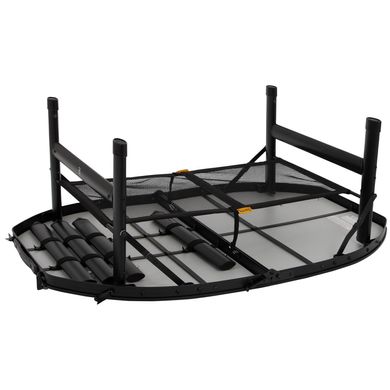 купити Столи  складані для пікніку Bo-Camp Стіл Bo-Camp Woodbine Oval 100x70 cm Black/Wood look (1404185)