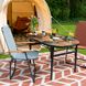 Стол Bo-Camp Woodbine Oval 100x70 cm Black/Wood look (1404185)