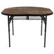 Стіл Bo-Camp Woodbine Oval 100x70 cm Black/Wood look (1404185)