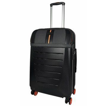Чемодан Semi Line 24" (M) Black/Orange Line (T5734-2)