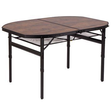 купить Столы раскладные для пикника Bo-Camp Стол Bo-Camp Melrose Oval 120x80 cm Black/Wood look (1404220)