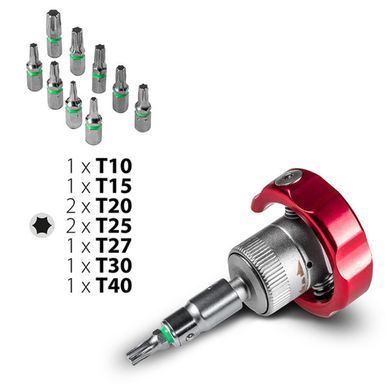 Отвертка с набором бит Trotec 40 pieces Bit and Socket Wrench Set (6200001005)
