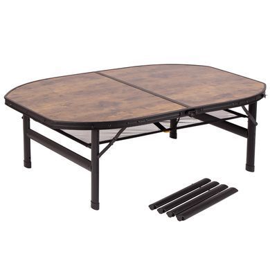 купити Столи  складані для пікніку Bo-Camp Стіл Bo-Camp Melrose Oval 120x80 cm Black/Wood look (1404220)