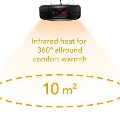 Обогреватель инфракрасный Trotec IR 1550 SC 1500W + LED Black (1410003812)