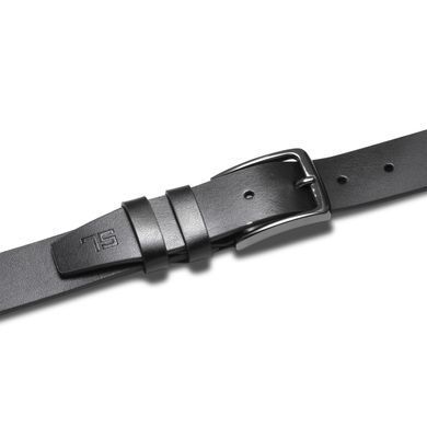 Ремень мужской кожаный Semi Line Black (P8230-0 M)