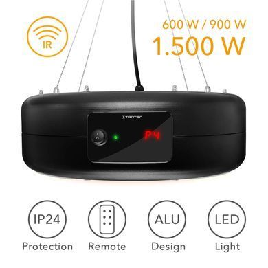 Обогреватель инфракрасный Trotec IR 1550 SC 1500W + LED Black (1410003812)