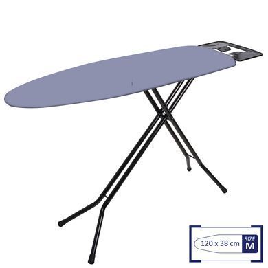 Доска для глажки Casa Si Superstandard Basic Metallic 120x38 Black/Plain Silver (CS95150G409) Discounted