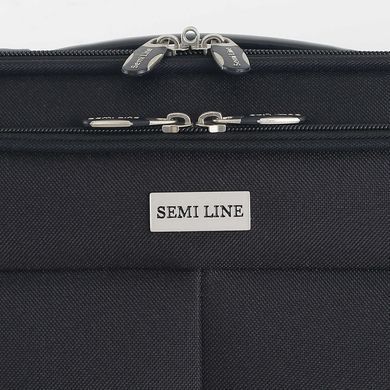 Чемодан Semi Line 24" (M) Black/Blue Lines (T5753-2)