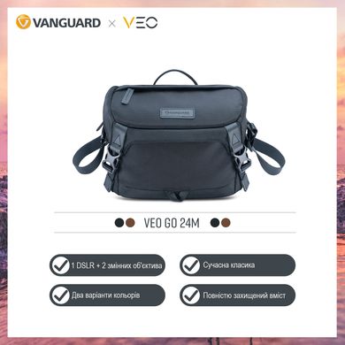 купити Сумки для фототехніки Vanguard Сумка Vanguard VEO GO 24M Black (VEO GO 24 M BK)
