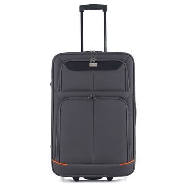 Валіза Semi Line 24" (M) Grey/Orange Lines (T5754-2)