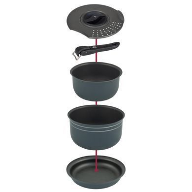 Набор посуды Bo-Camp Trekking 5 Pieces Anthracite (2300351) Discounted