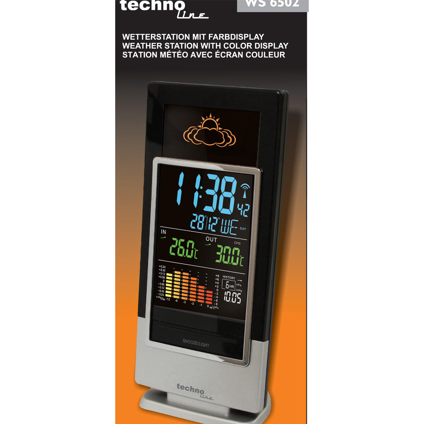 Метеостанція Technoline WS6502 Black/Silver (WS6502) — фото 7