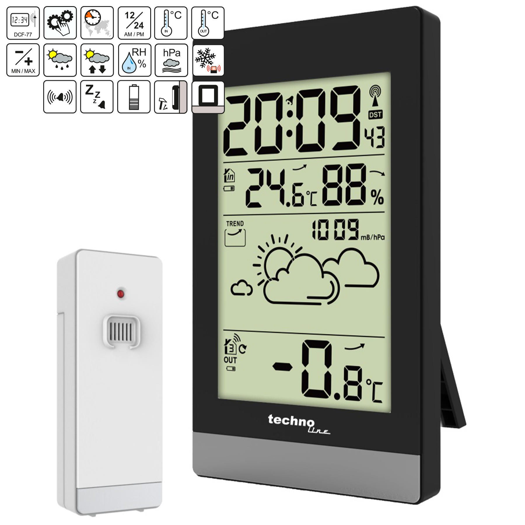 Метеостанція Technoline WS9132 Black (WS9132) — фото 3